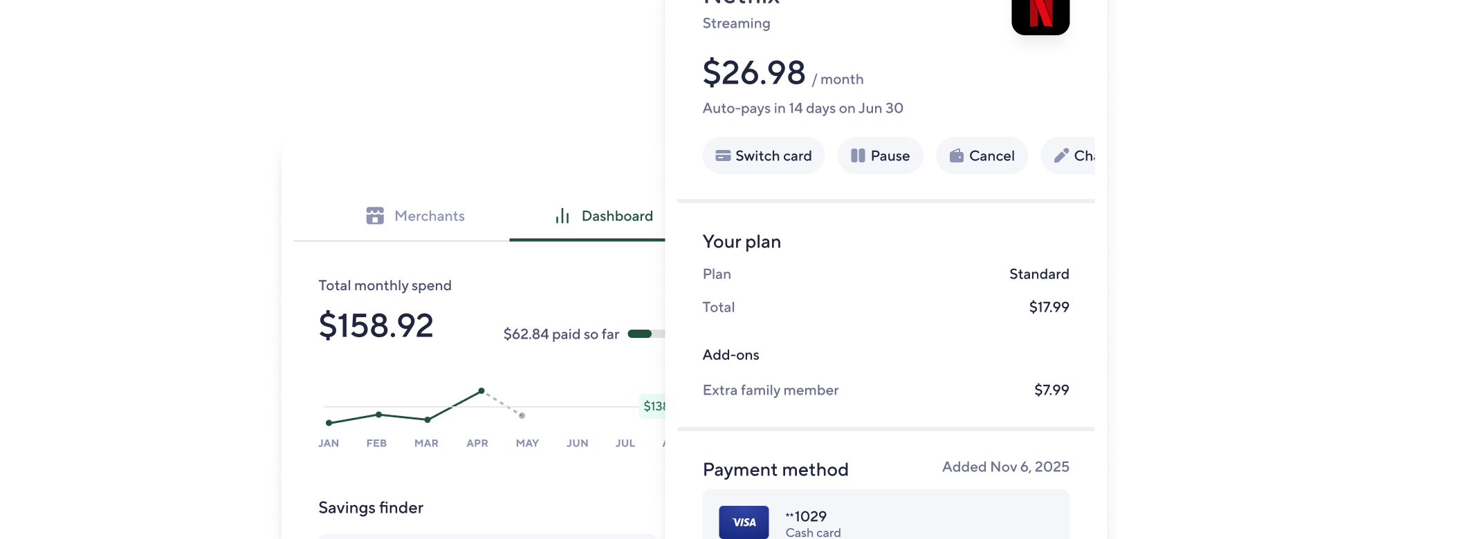 Manage: Bundled UI screenshot